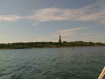 Mit 7 kn nach Finnland gestürmt: der kleine Hafen Dragesviken