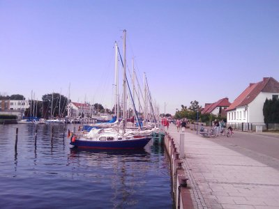 Hoch am Wind nach Wieck (Greifswald)