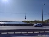 2023 - Auf dem Weg zu Miss Sophie: Strahlend blauer wolkenloser Himmel empfängt mich in Riga