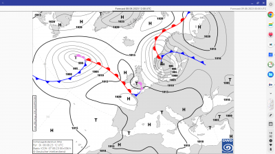 dies gehört eigentlich in den Herbst: Sturm nicht nur über der Ostsee 2023-08-08