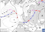 Schlechtwetterzone über Mersrags- kalt und windig